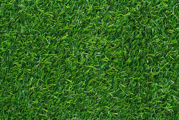 Fond de gazon vert et texturé, Vue de dessus et détail du gazon sur le terrain de football