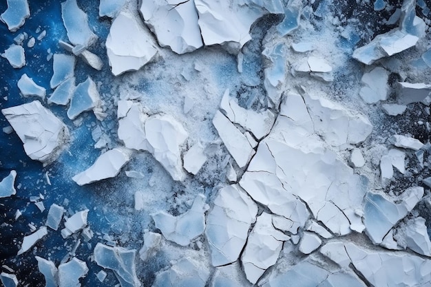 Fond de glace fraîche Ai générative