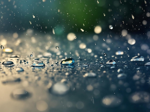 Fond de gouttes de pluie Ai générative