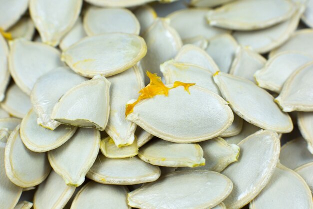 Fond de graines de citrouille fraîches