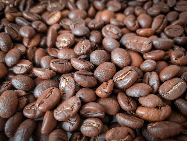 Fond de grains de café couleur marron café