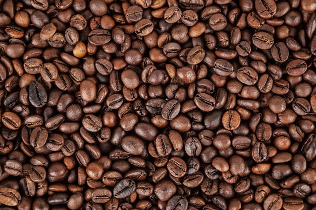 fond de grains de café torréfiés