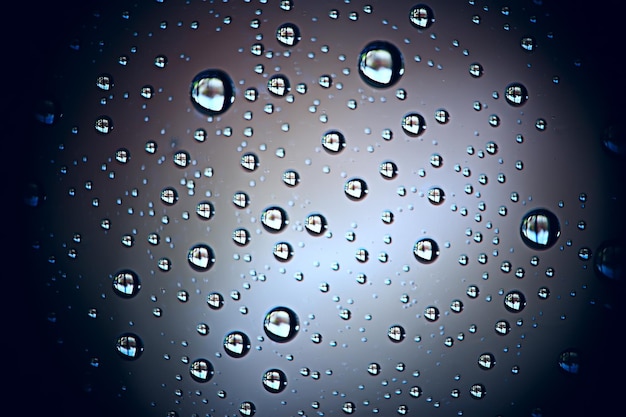 Photo fond gris humide / gouttes de pluie à superposer sur la fenêtre, météo, fond gouttes d'eau pluie sur le verre transparent