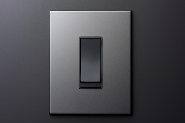 Un fond gris avec un interrupteur de lumière noire