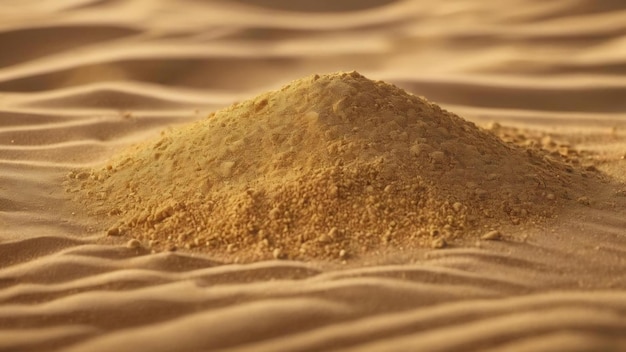 Fond en gros plan de sable jaune texturé