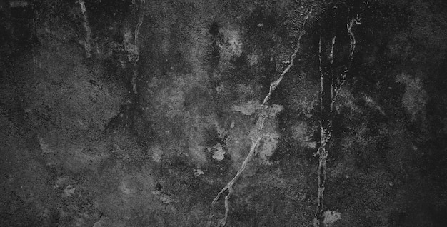 Fond grunge noir foncé et texture du mur de béton noir