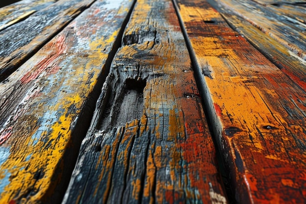 Photo fond grunge avec table en bois foncé