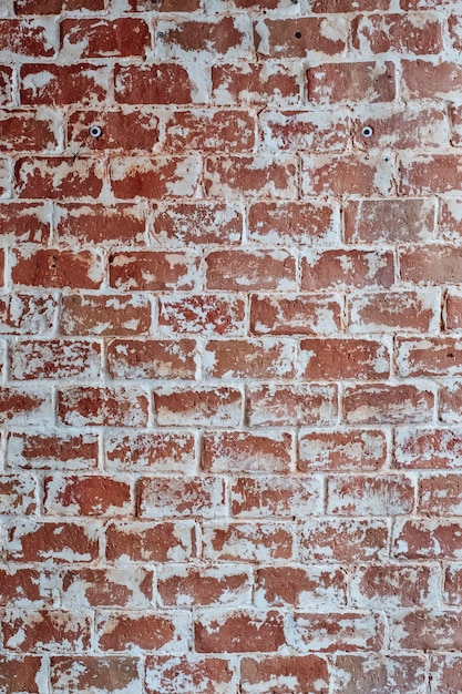 Photo fond de grunge de texture mur brique rouge horizon, peut utiliser pour la décoration intérieure.