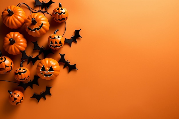 fond d'halloween de citrouilles modernes