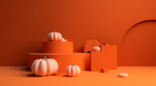 Fond d'Halloween créé avec la technologie Generative AI