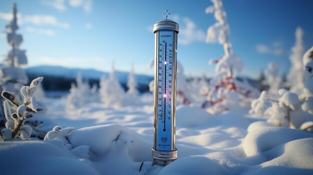 Photo fond d'hiver avec de la neige et de la glace