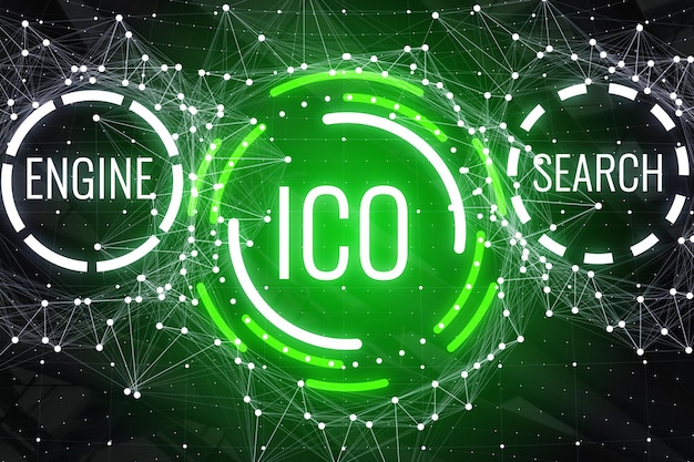 Fond ICO brillant