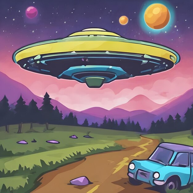 Photo le fond de l'icône ufo est très cool.