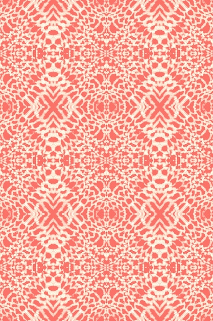 Fond d'Ikat. Modèle Sans Couture De Corail. Ornement Ethnique Aquarelle.