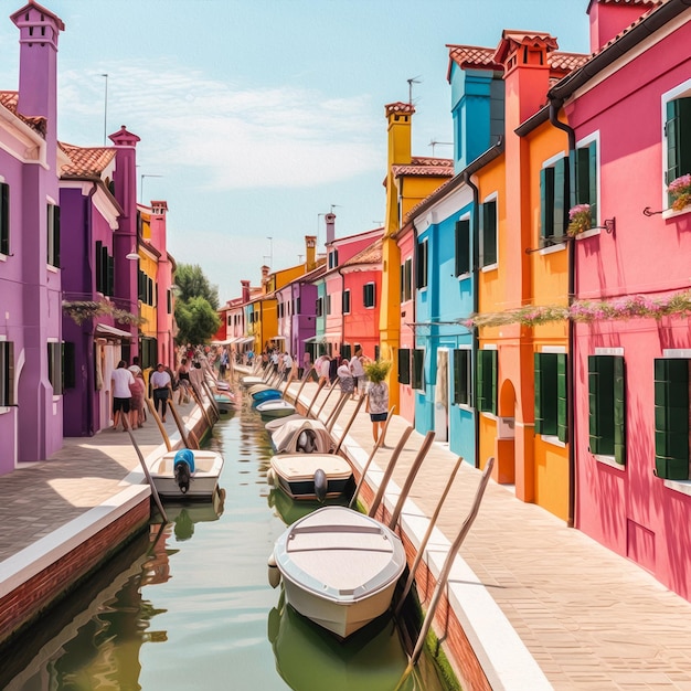 fond de l'île de burano