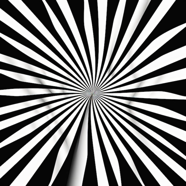 Photo fond d'illusion d'optique rétro éclaté de rayons noir et blanc