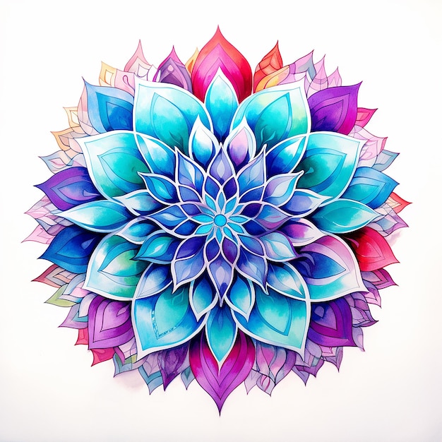 fond d'illustration vectorielle coloré Diwali mandala rangoli