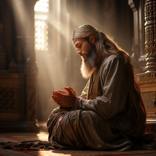 fond islamique prière à la mosquée