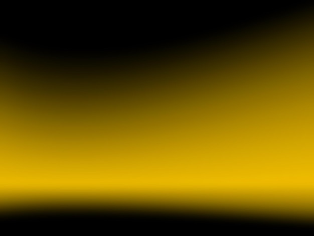 Photo fond jaune abstrait pour les modèles de conception web et le studio de produit avec une couleur dégradée lisse