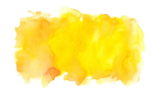 Fond Jaune Trait Aquarelle.