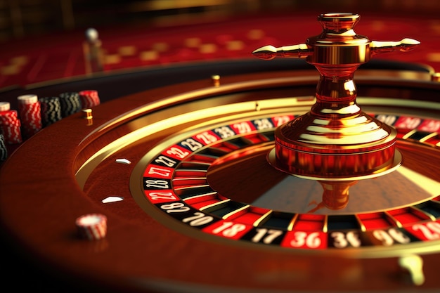 fond de jeu de table de roulette de casino