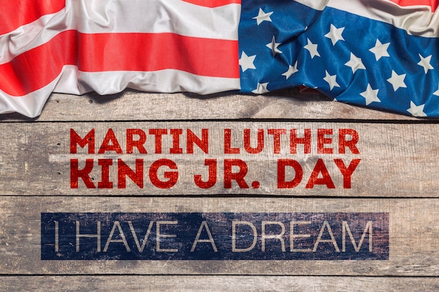 Fond de jour heureux martin luther king