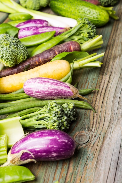 Fond de légumes frais