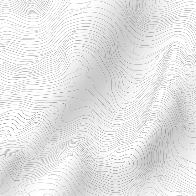 Fond de lignes de contour de carte topographique