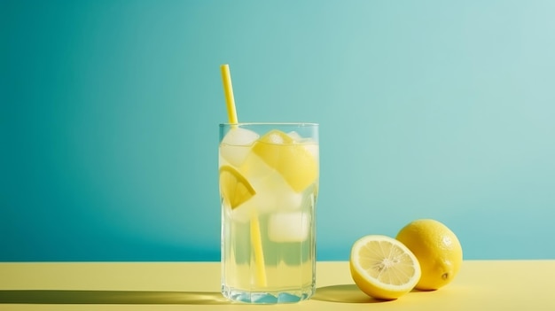 Fond de limonade cool Illustration AI GenerativexA