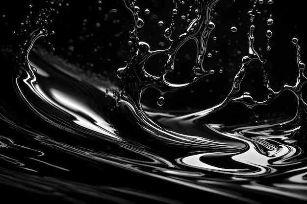 Fond liquide noir