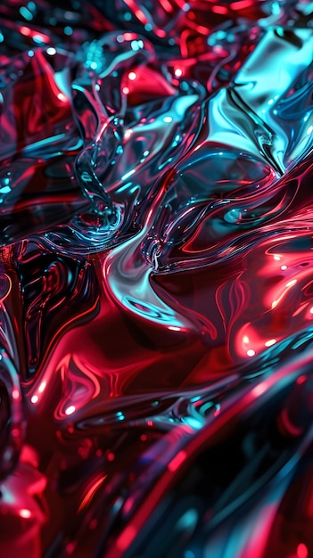 fond liquide rouge et bleu abstrait