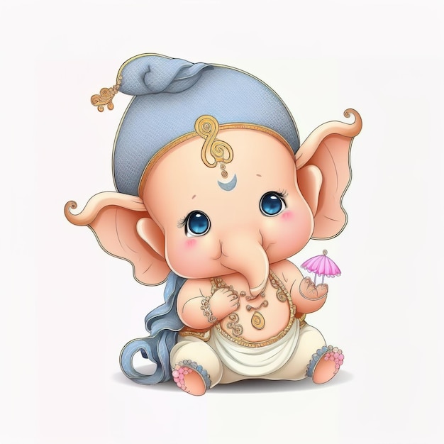 Photo fond de lord ganpati pour le festival de ganesh chaturthi en indeillustration