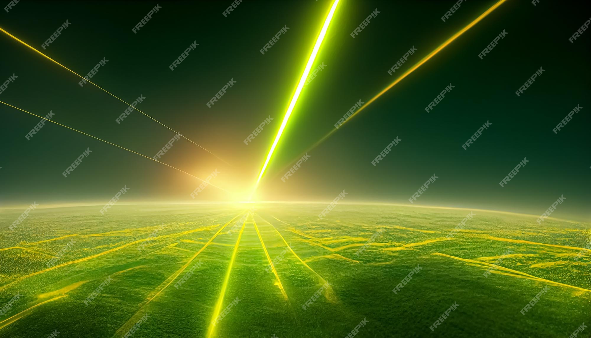 Fond De Lumière Laser Vert. Texture De Fond De Vitesse Et De