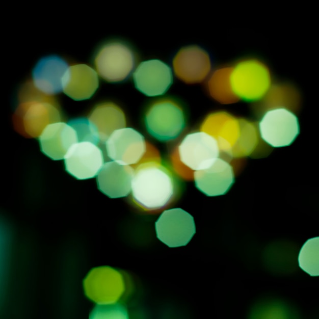 fond de lumières rougeoyantes avec bokeh