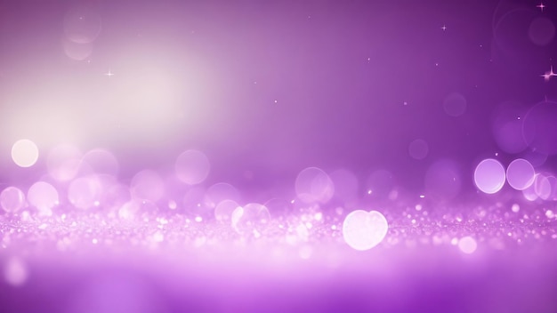 fond lumineux abstrait bokeh violet avec des lumières défocalisées étincelantes