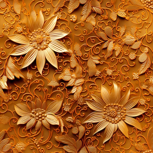 Fond luxueux en tissu de soie brocart rayonnant d'élégance avec des motifs complexes