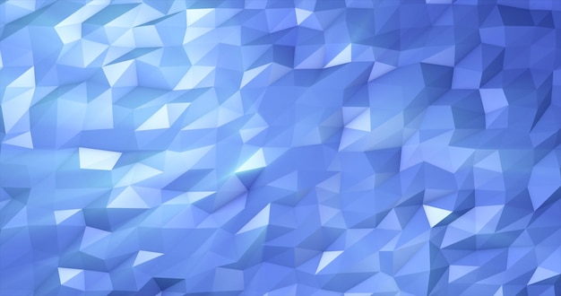 Fond de maille triangulaire low poly bleu abstrait