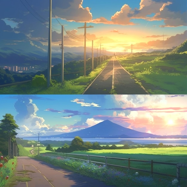 Fond de Makoto Shinkai