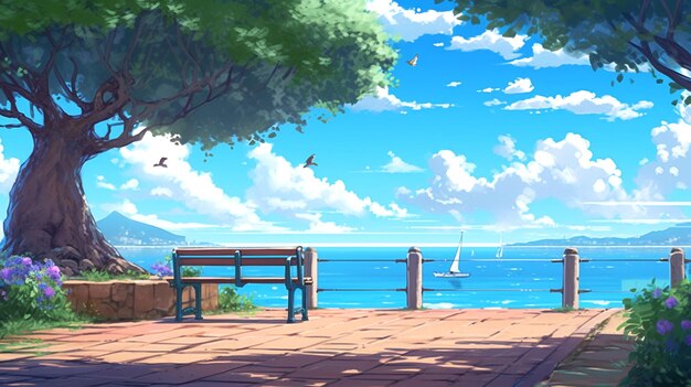 Fond de Makoto Shinkai