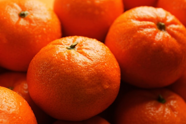 Fond de mandarines fraîches se bouchent