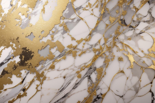 Fond de marbre élégant avec des paillettes d'or