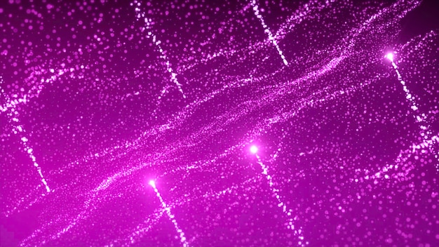 Fond marron et violet, les paillettes brillantes d'une petite taille scintillent et flottent