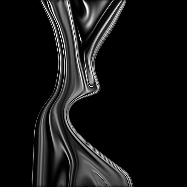 Photo fond métallique liquide noir bg fond noir pur liquide en mouvement