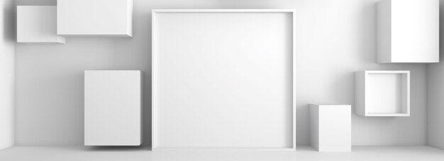 Fond minimaliste abstrait blanc avec espace de copie