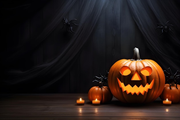 Photo le fond de la mock-up d'halloween