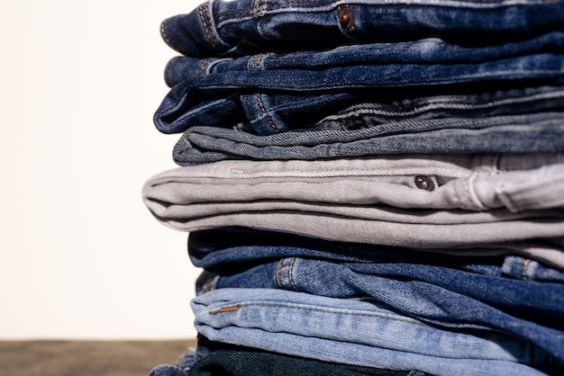 Fond de mode en jeans Denim Texture de denim sur toile Texture de jeans Denim Fond de texture en tissu Denim