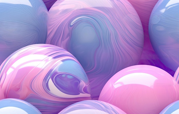 Fond de modèle sans couture rendu 3d d'une image de ballons colorés fond d'écran abstrait et arrière-plan