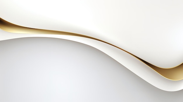 Un fond moderne et simple courbes d'or blanc lisse