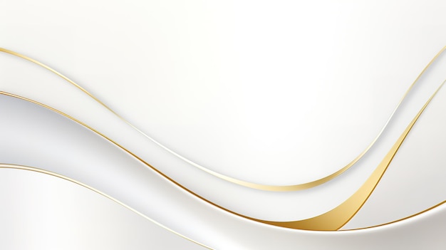 Un fond moderne et simple courbes d'or blanc lisse