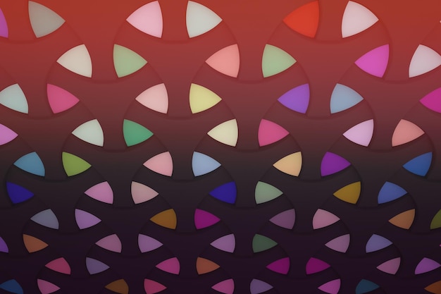 Fond de mosaïque colorée foncée avec des formes géométriques